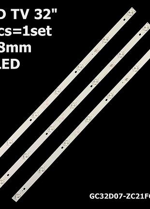 Led підсвітка tv ergo 32" 598mm 7-led ergo le32ct2000ak ergo le 32 ct 2000 ak le32ct2000ak  3 шт.