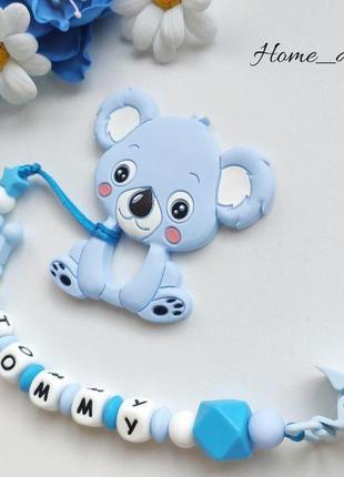 Гризунець-прорізувач для зубів- дитячий прорізувач-харчовий силікон-іграшки для малюків-коала2 фото