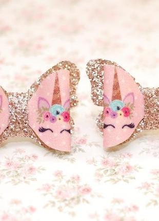 Банти бантики їх екошкіра з єдинорогами