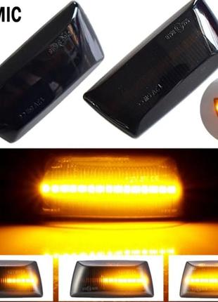 Бегущий лэд повторитель поворота черный(led поворотник) опель  астра h новый разборка  зафира opel astra