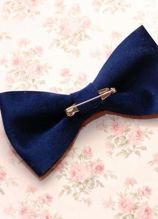 Стильный галстук-бабочка из вип бархата7 фото