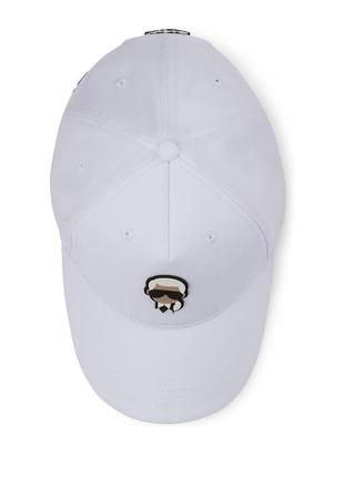 Белая кепка karl lagerfeld,оригинал,бейсболка,с логотипом2 фото