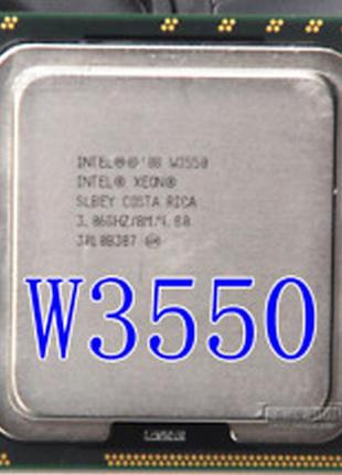 Intel xeon w3550 4/8x3,06/3,33 s.1366 8mb 4.8 gt/s qpi б/в