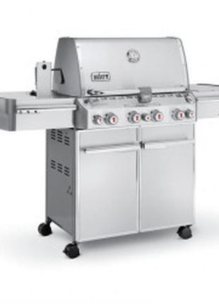 Гриль газовий weber summit s - 470 gbs, нержавіюча сталь 7170075 weber "kg"1 фото