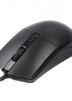 Мышь проводная maxxter mc-4b01, оптическая, 4 кнопки, 2400 dpi, usb, черная