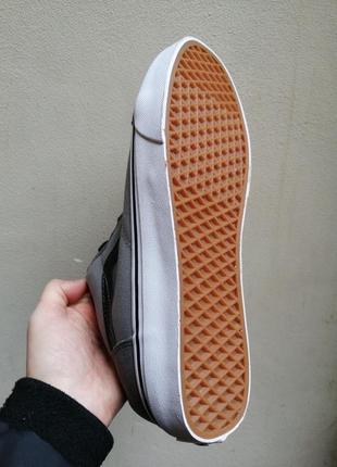 Кеды зима vans old skool серые утеплённые на меху3 фото