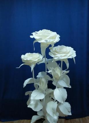 Світильник - букет троянд з бутонами (лампа - тепле світло)1 фото