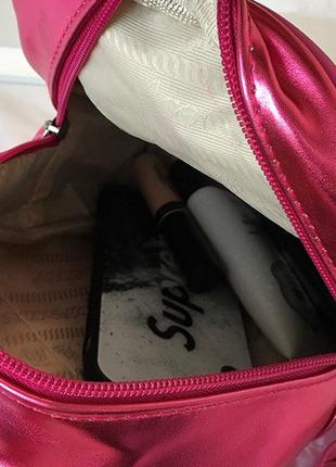 Маленький детский рюкзак микки маус с ушками и бантиком, мини рюкзачок для девочек блестящий с ушами "kg"10 фото