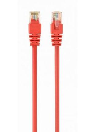 Патч корд cablexpert pp12-0.25m/r, utp, категорія. 5e, литий,  50u" штекер із фіксатором, 0.25 м, червоний