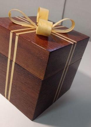 Скринька дерев'яна для прикрас шкатулка  ручної роботи6 фото