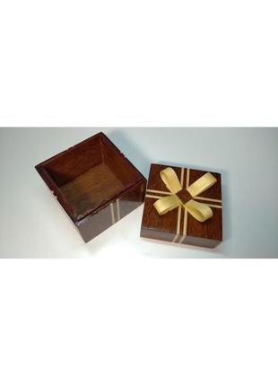 Скринька дерев'яна для прикрас шкатулка  ручної роботи5 фото