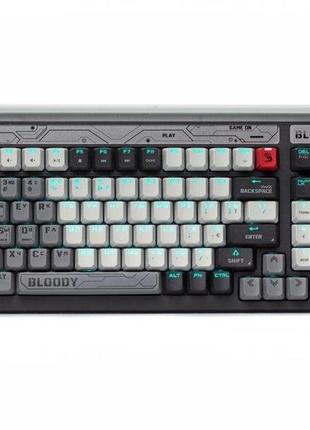 Механическая игровая клавиатура a4tech bloody b950 (warrior grey), usb, rgb-подсветка, lk libra brown switch