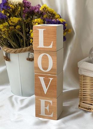 Набір підсвічників під чайні свічки love