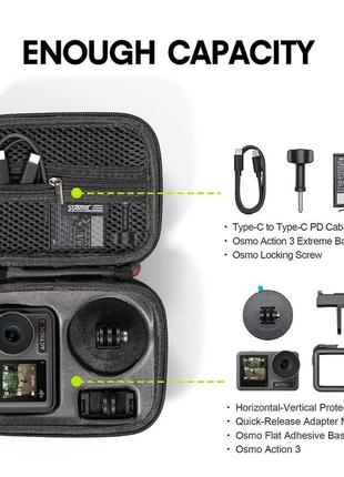 Кейс, футляр startrc для экш-камеры dji osmo action 3 размер (12.1 х 15.4 х 6.8) для  (код № mcgp14)3 фото