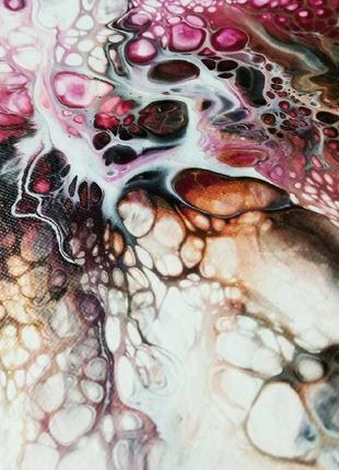 Картина в технике fluid art, жидкий акрил. абстракция.3 фото