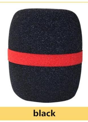 Ветрозащита поролоновый чехол для студийного микрофона shure sennheiser цвет черный black