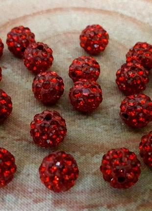Бусины шамбала 8мм.