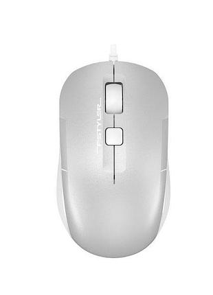 Мышь a4tech fstyler fm26s (icy white), usb, цвет серый+белый