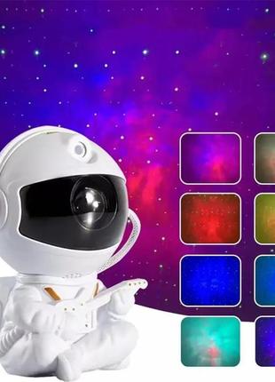 Ночник звездное небо космонавт, нічник астронавт іграшка-нічник astronaut нічник-проектор зоряного неба1 фото