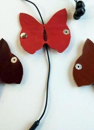 Жіночий органайзер для навушників "butterfly"3 фото