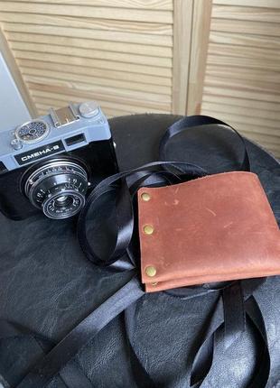 Шкіряний гаманець ручної роботи "ковбой"2 фото
