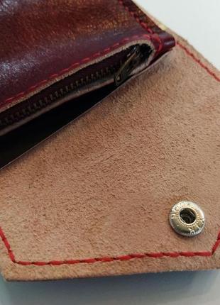 "символ любви" | кожаный кошелек ручной работы и амулет6 фото