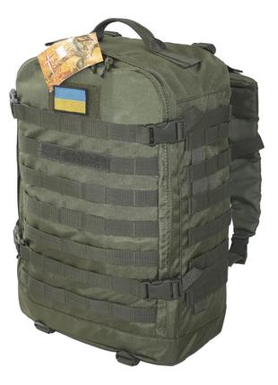 Тактичний, штурмовий суперкріпкий рюкзак 32 літра олива. кордура 1100 ден sv