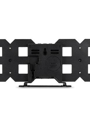 Часы 3d светодиодные светящиеся большие с будильником