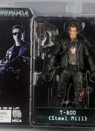 Фигурка neca терминатор t-800 terminator 2 judgment day steel mill1 фото