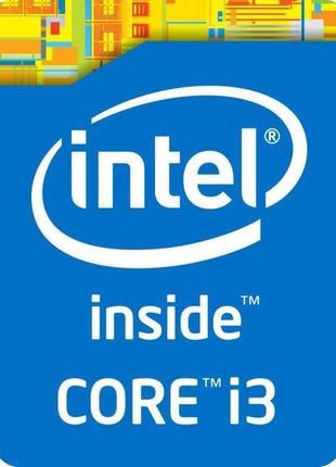 Наклейка intel core i3 4-го покоління blue