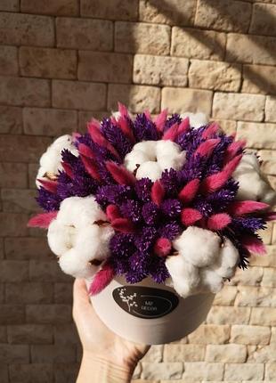 Капелюшна коробка з бавовною