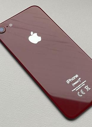 Iphone 8 red задняя стеклянная крышка с защитным стеклом камеры красного цвета для ремонта