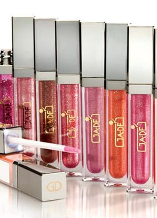 518 ga-de crystal lights lip gloss блеск для губ с подсветкой жадэ №518 pink peridot