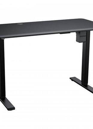 Стіл комп'ютерний cougar royal 120 mossa (black) з електричним регулюванням висоти, стільниця 120 см, колір чорний