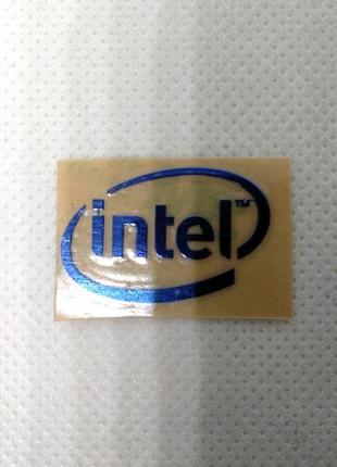 Наклейка intel logo (blue) 2,6x1,1cm
