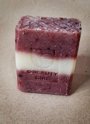 Натуральне мило red velvet soap /  запах сандалового дерева, без кокосового масла3 фото