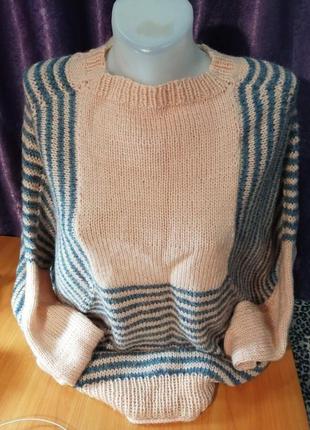 Пуловер женский - оверсайз.1 фото