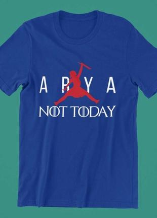 Футболка спринтом "arya not today"6 фото