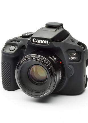 Захисний силіконовий чохол для фотоапаратів canon eos 4000d - чорний