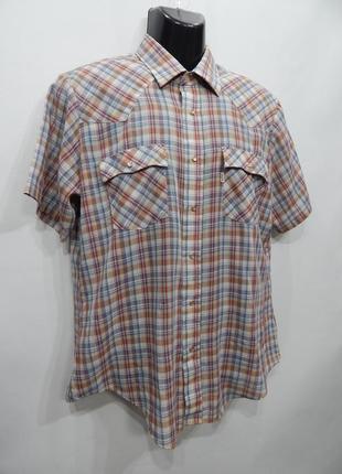 Мужская рубашка с коротким рукавом levi`s р.50 044дрбу  (только в указанном размере, только 1 шт)3 фото