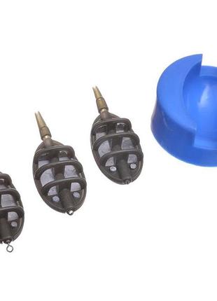 Набір годівниць flagman 15г+24р+40г з прес-формою