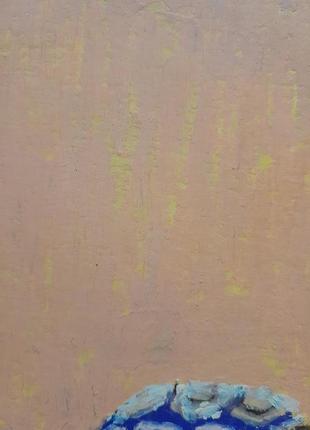 Черепашка масляной пастелью, а5 формат (15х21см) с рамоткой8 фото