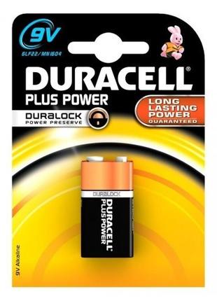 Крона  duracell alkaline 6lf22 9v