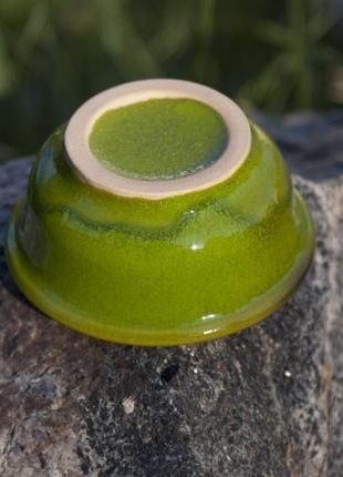 Соусник керамический зеленый, минипиала3 фото
