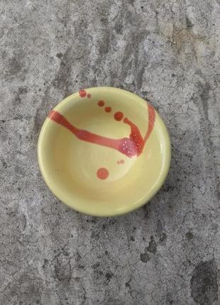 Соусник керамический бежевый 55мл, маленькая чаша для специй, десертов3 фото