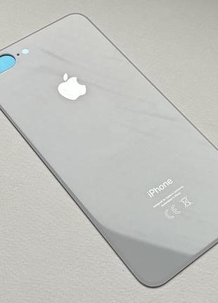 Iphone 8 plus silver задняя стеклянная крышка белого цвета для ремонта