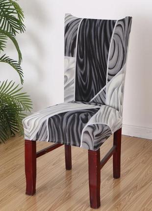 Чохол на стілець натяжний elastic chair cover 50 х 40 см ~ 65 х 45 см1 фото