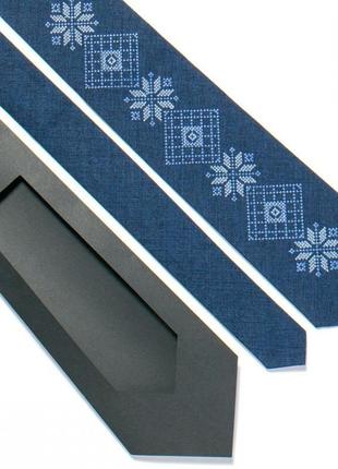 Вышитый галстук №726, подарок мужчине, сувенир из украины2 фото