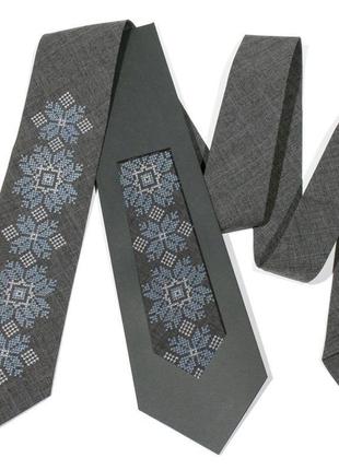 Модный вышитый галстук №681, оригинальный подарок иностранцу, подарок коллеге