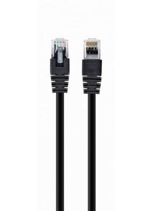 Патч корд cablexpert pp12-0.25m/bk, utp, категорія. 5e, литий,  50u" штекер із фіксатором, 0.25 м, чорний